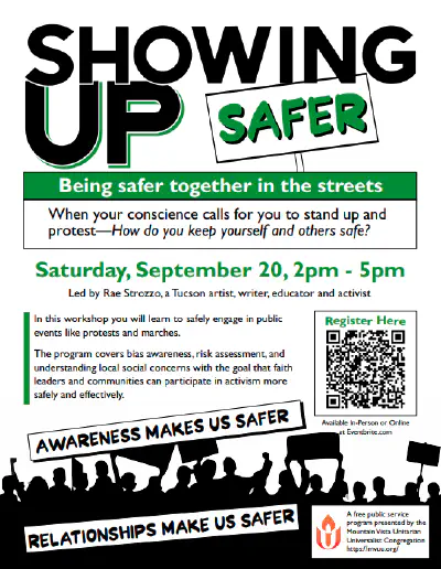 Showing Up Safer - Protest Safety Workshop