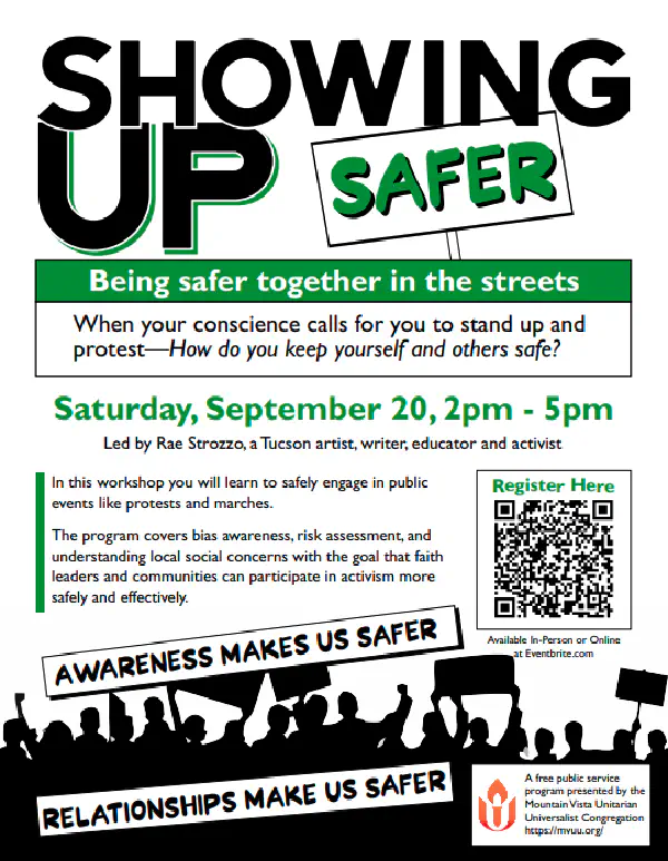 Showing Up Safer - Protest Safety Workshop