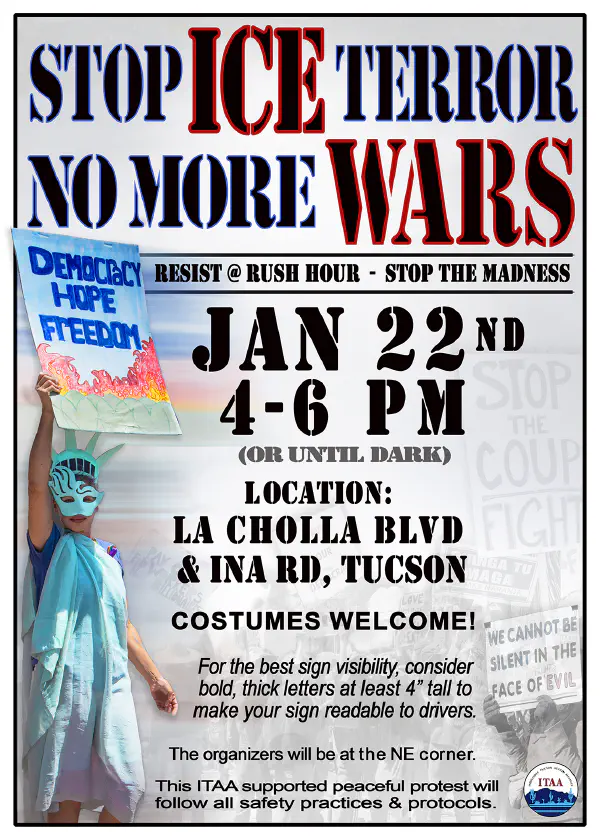 Resist @ Rush Hour: Stop ICE Terror! No More Wars!