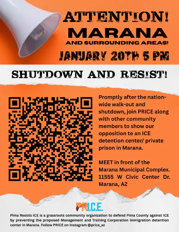 Shutdown and Resist! Opposition to Marana ICE Detention Center