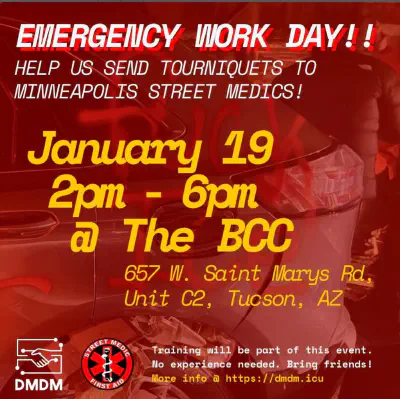 Tourniquets for Minneapolis Street Medics