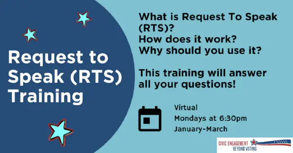 Request to Speak (RTS) Training