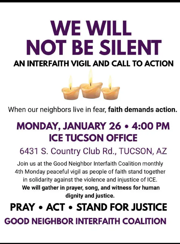 We Will Not Be Silent: Interfaith Vigil and Call to Action