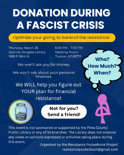 Donating During a Fascist Crisis