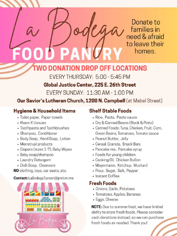 La Bodega Food Pantry: Donation Dropoff