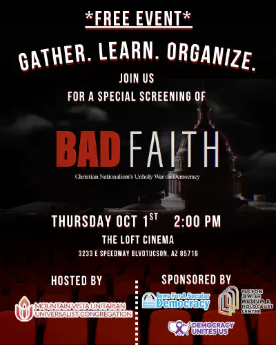 Gather, Learn, Organize: Free Screening of Bad Faith